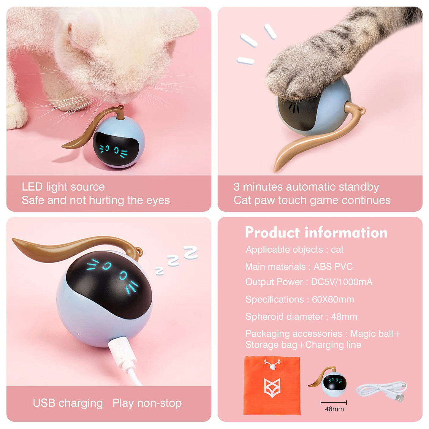 Pounce into Playtime with Our Kitten Electronic Ball