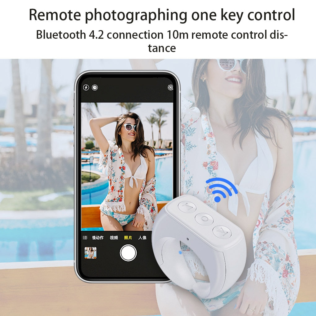 Capture Perfect Selfies with Ease: Mobile Selfie Remote Control Ring